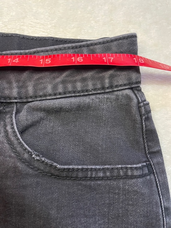 Ava & Viv Black Mid-Rise Skinny Cropped Raw-Hem Ankle Jeans - Picture 6 of 12